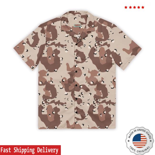 Desert Camouflage Pattern Button-Up Shirts