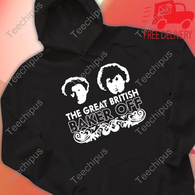 Colin Baker Wearing The Great British Baker Off Sweatshirt