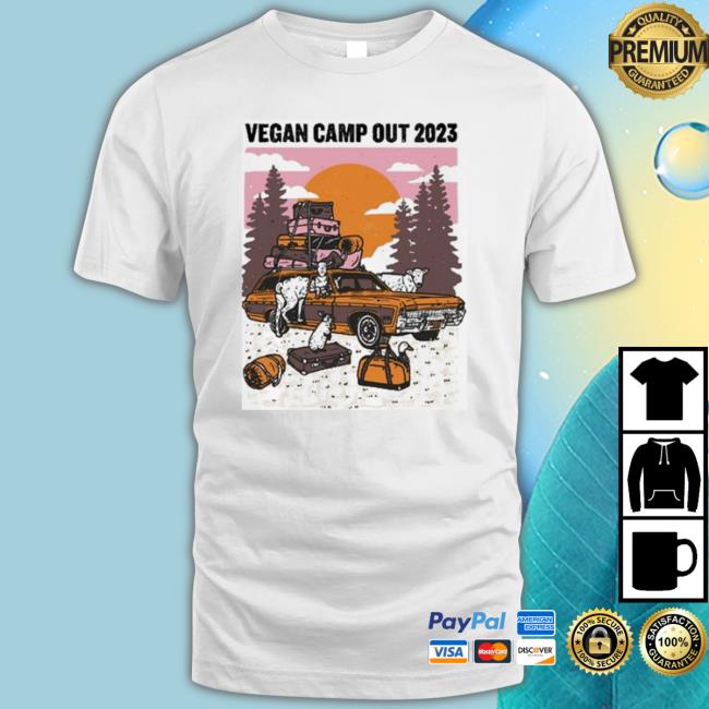 Festival 2023 Vegan Camp Out Vintage Hooded Sweatshirt