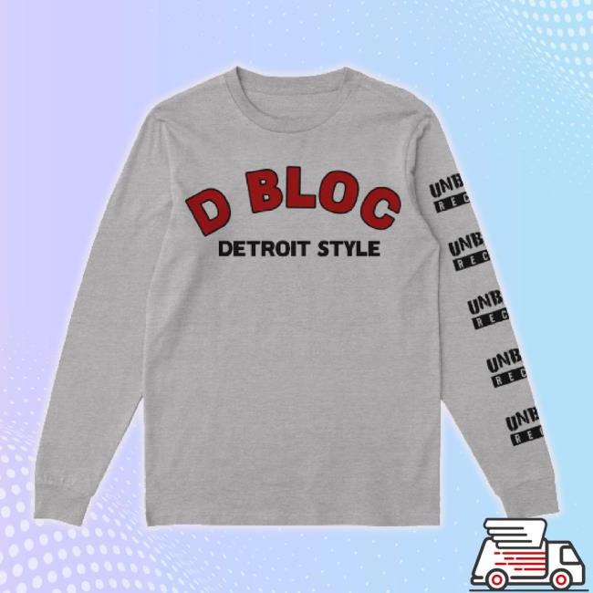 Official Merch Now D Bloc Detroit Heather Grey Long Sleeve Tee Merchnow Shop