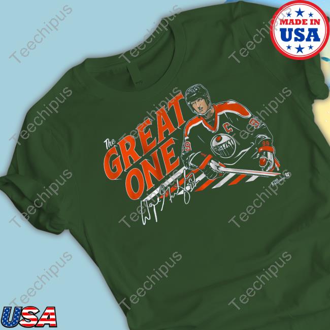 Wayne Gretzky The Great One Shirts Breakingt Store Wayne Gretzky The Great One Long Sleeve Tee