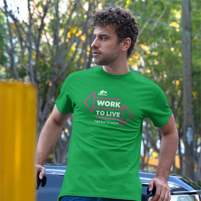 Samuel L Jackson Wearing Work To Live Not Live To Work Shirts
