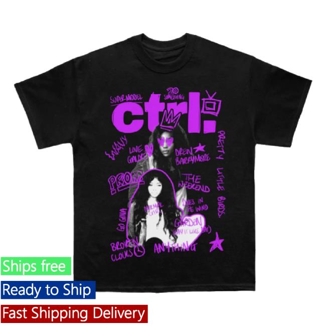 Trending Coldprints Merch Store Sza Ctrl Sketchbook T-Shirt Coldprints Shop