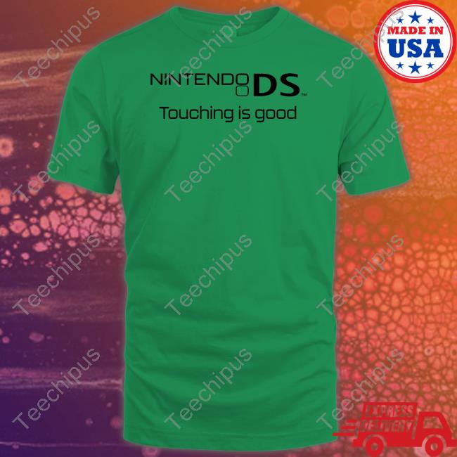Nintendo Ds Touching Is Good Long Sleeve Tee