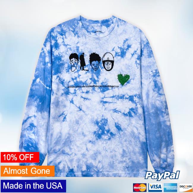 Trending Assc X Bryant Giles Ls Tie-Dye Long Sleeve Tee - Blue