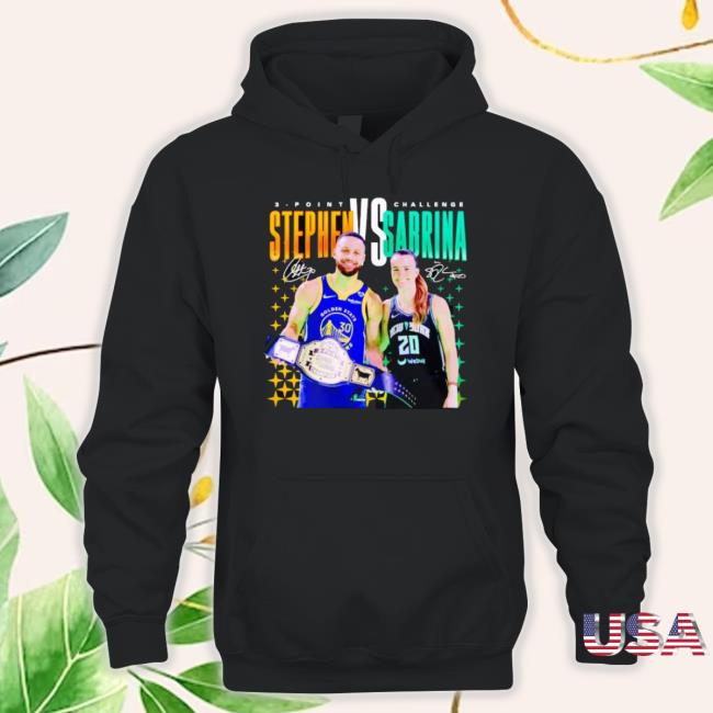 Original Steph Curry Vs Sabrina Ionescu 3 Point Challenge Signature TankTop
