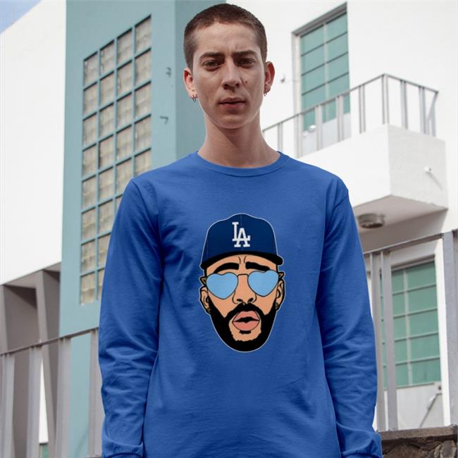 Bad Bunny Dodgers Tee Shirt Los Angeles Dodgers