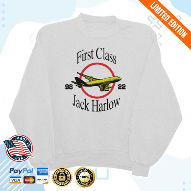 Official Jack Harlow Merch Store First Class Plane Shirt Jackharlow Shop