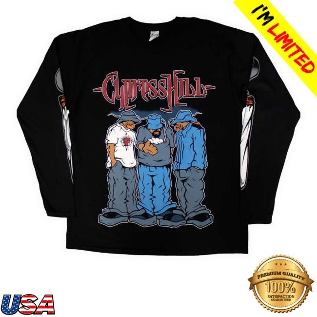 Cypress Hill 'Blunted' Black Long Sleeve T Shirt