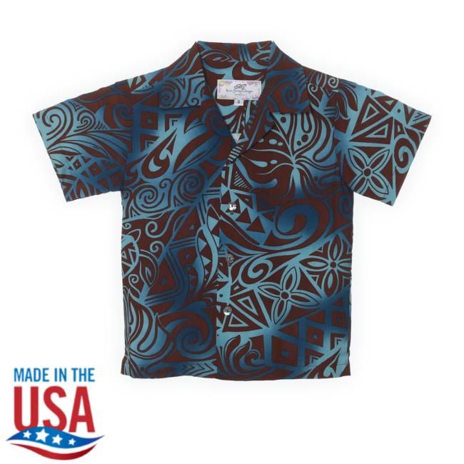 Official Boys Shirt Tribal Island Ink Tee
