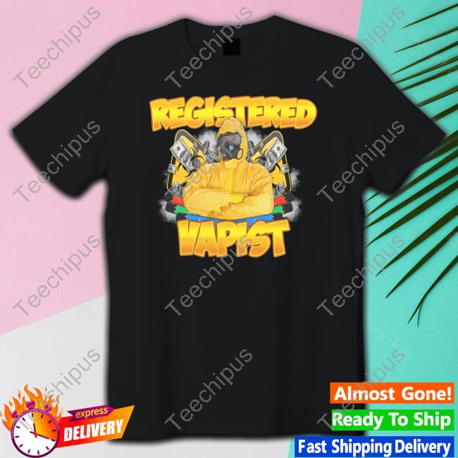 Designedbytheboys Store Registered Vapist Shirt