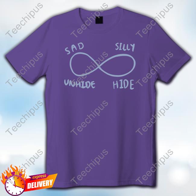 Abroadwaybug Sad Silly Unhide Hide Long Sleeve T Shirt