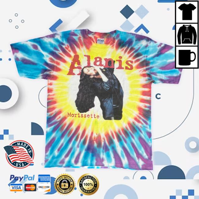 Original Vintage Alanis Morissette "Jagged Little Pill" Tie Dye Tour Hoodie