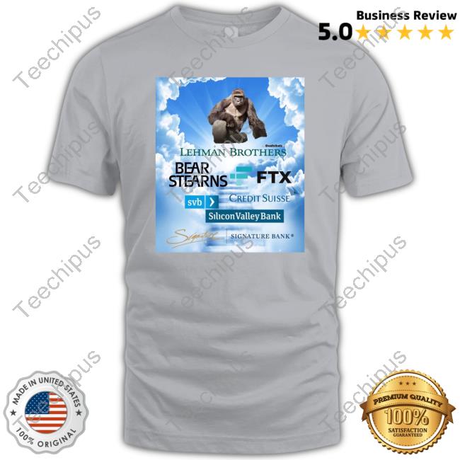 Official Elon Musk Rip Harambe Lehman Brothers, Bear Stearns, Ftx Svb, Credit Suisse, Signature Bank Hoodie