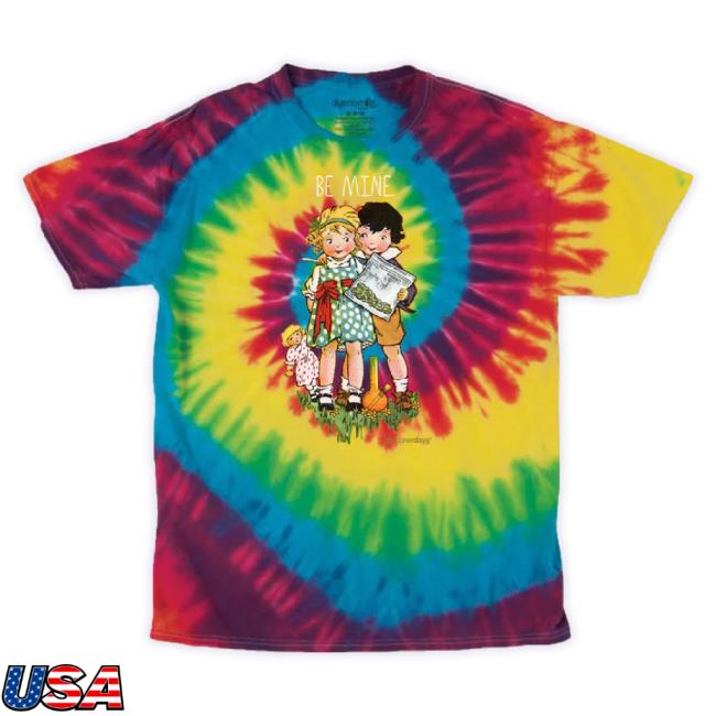 Official Dankgeek Merch Store Stonerdays Be Mine Tie Dye Sweatshirt Rainbow Dankgeek Shop