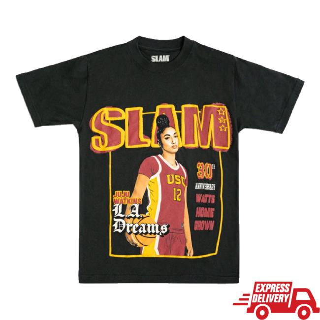 Trending Slam Goods Merch Store Juju Watkins 'Home Grown' Cover Tee Slamgoods Shop