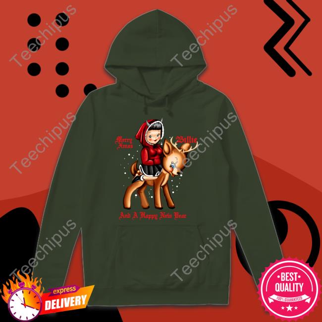 Billie Eilish Store Merry Xmas And A Happy New Year Hoodie