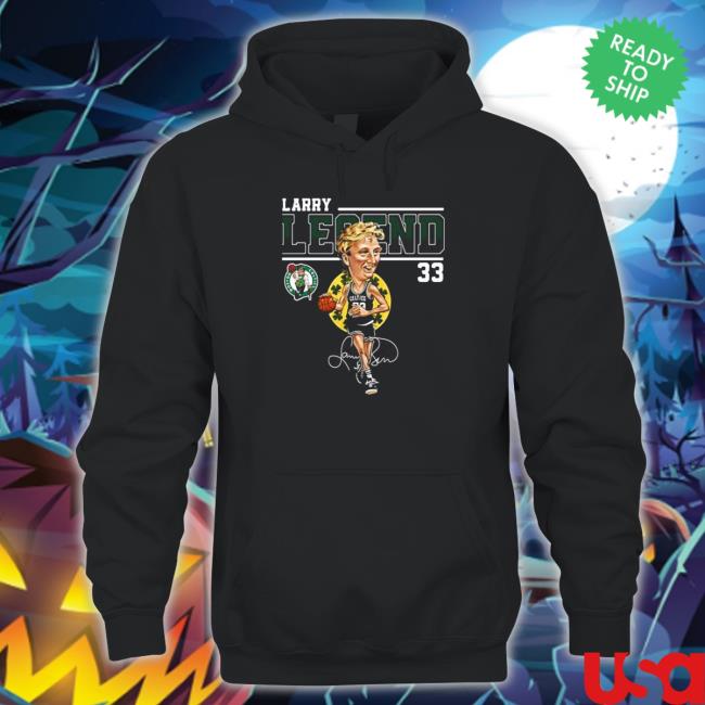 Larry Bird Legend Boston Celtics Basketball Air Bird Signature Long Sleeve Shirt