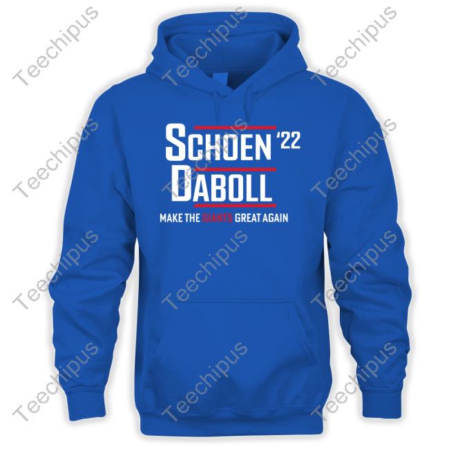 Joe Ruback Wearing Schoen Daboll '22 Make The Giants Great Man Tee Shirts