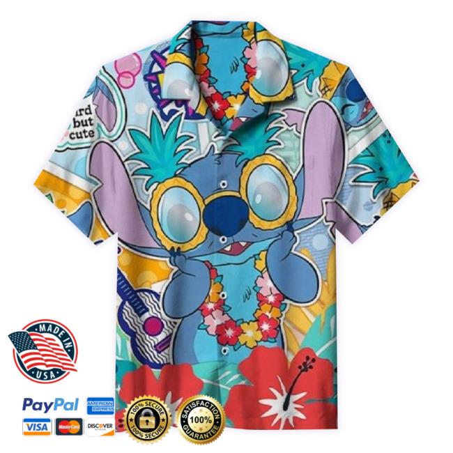 Official Soft Colorful Lilo Stitch Aloha Hawaiian Work Classic Shirt Best For Summer Beach
