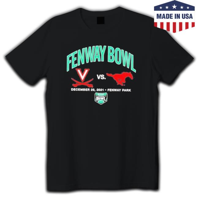 Official Virginia Cavaliers Vs Smu Mustangs 2022 Fenway Bowl Dueling Hoodie