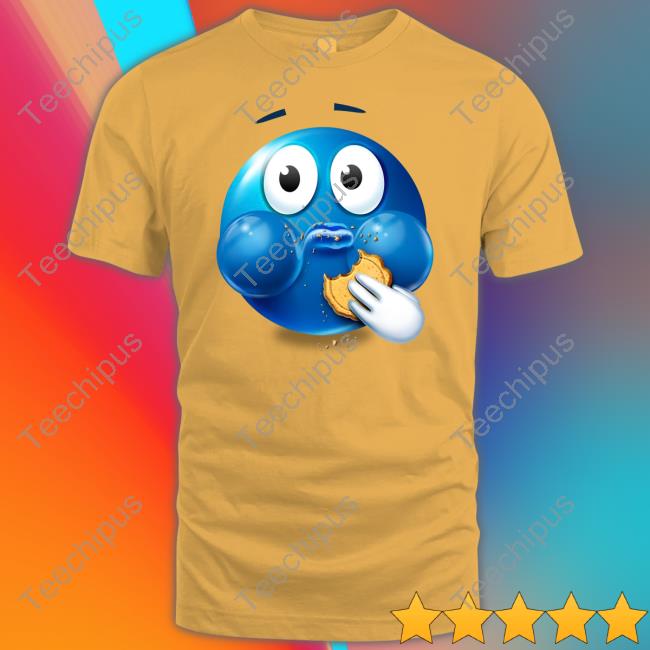 Cookie Muncher Blue Emoji Tee Shirt