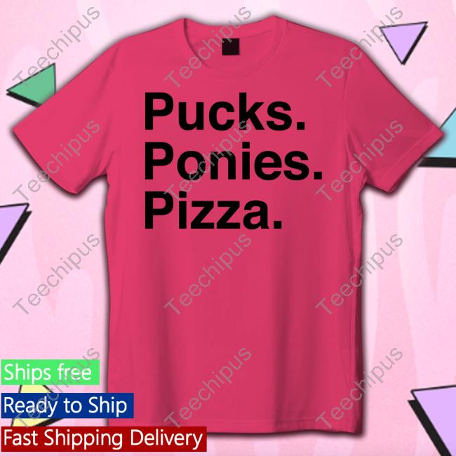Pucks Ponies Pizza Tee Shirt Pucks Ponies Pizza Hat