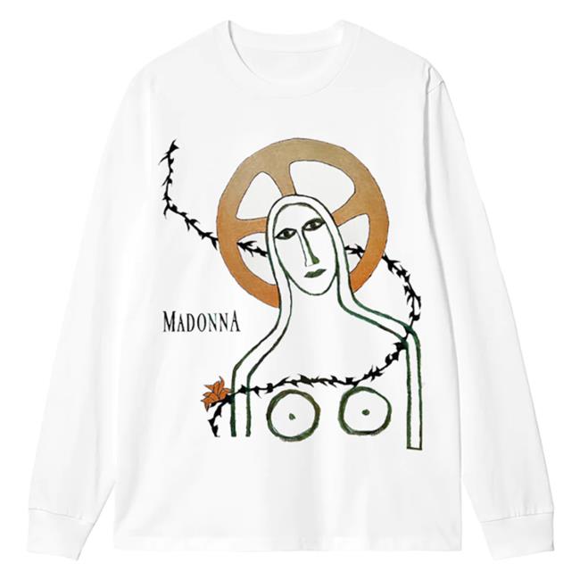 Official Madonna Merch Store Like A Prayer Long Sleeve Shirt New Madonna Louise Ciccone Clothing Shop