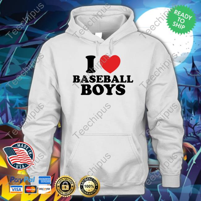 Gabb Goudy I Love Baseball Boys Long Sleeve Tee