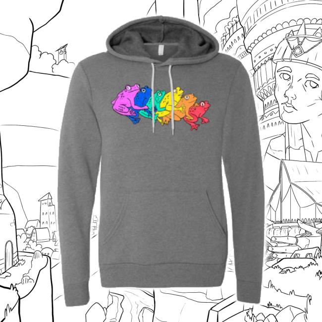 Official Rainbow Gay Frog Tee Shirt Neongrizzly Shop
