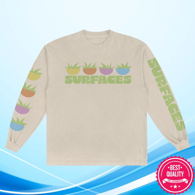 Official Merch Bar Surfaces Store Where The Light Is Tan Long Sleeve T-Shirt MerchBar Shop
