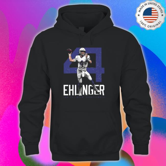 Sam Ehlinger Indianapolis Bold Number Tee Shirt