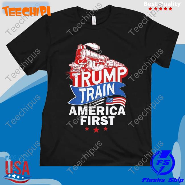 Trump Train America First American Flag Trump President Sweatshirt
