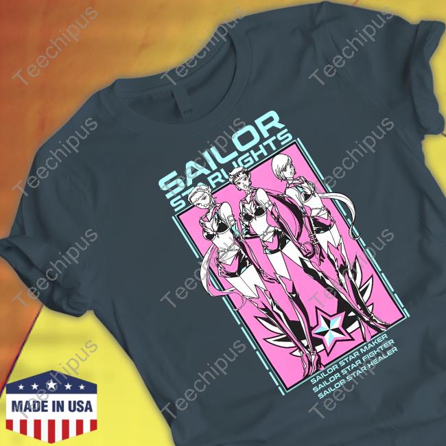 Jack Hopkins Sailor Starlights Sailor Star Maker Sailor Star Fighter Sailor Star Healer Tee Shirt
