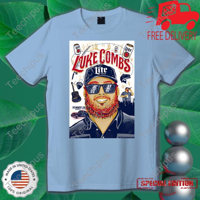 Luke Combs Miller Lite Tee Shirt Luke Combs Miller Lite Hoodie