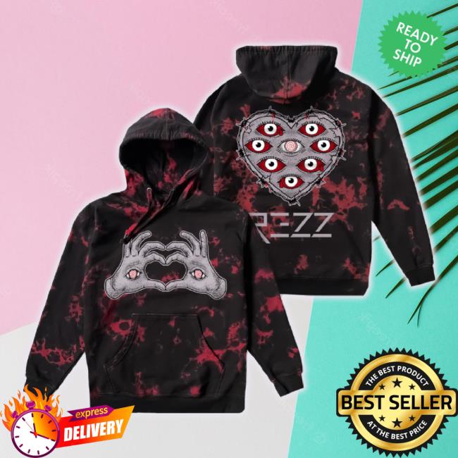 Original Rezz Official Shop Rezz - Be Mine - Tie Dye Hoodie Rezzshop