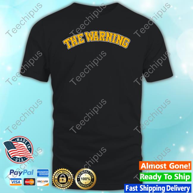 The Warning Merch The Warning Varsity Black New Shirt
