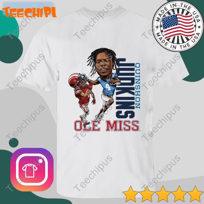 Quinshon Judkins Ole Miss Rebels Caricature Tee