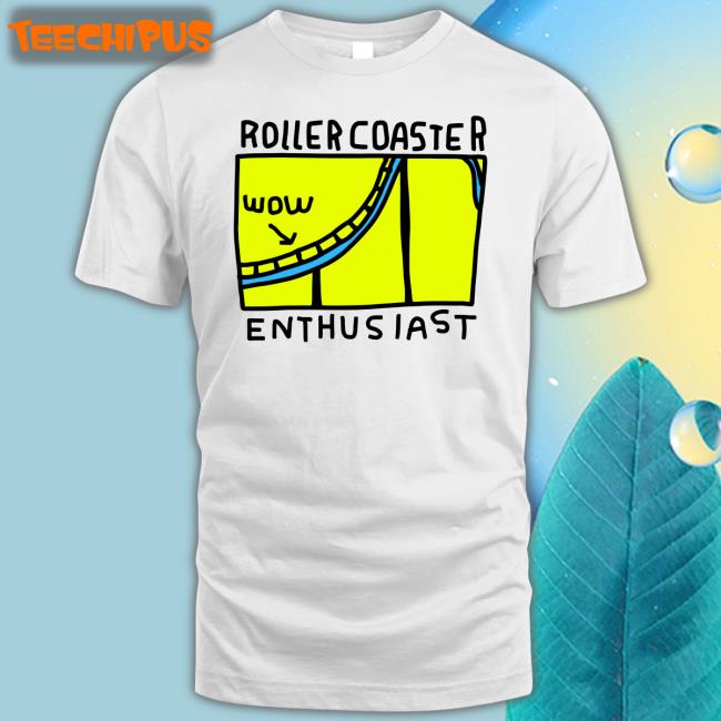 Zoebread Shop Wilbur Wearing Roller Coaster Enthusiast Tee