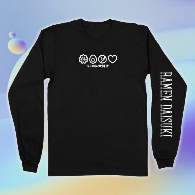 Official Hello Senpai Store Ramen Daisuki Shirts - Black