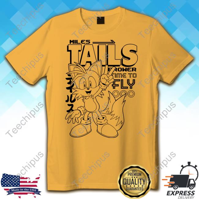 Miles Tails Prower Time To Fly Tee Shirt
