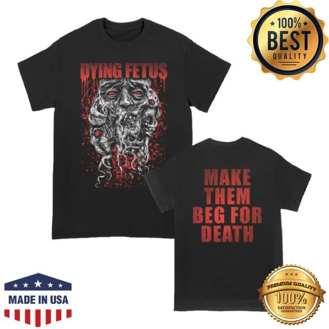 Original Dying Fetus Tentacle Face Tee Shirt Dying Fetus Band Shop Merch Store