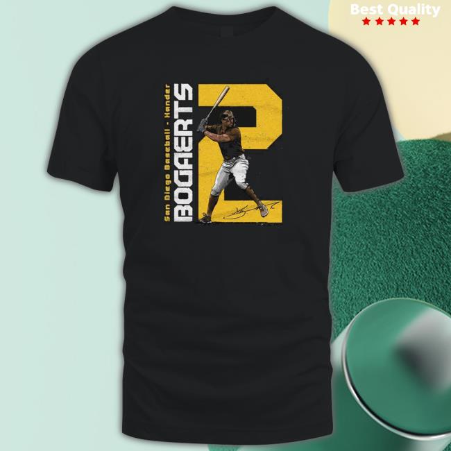 Xander Bogaerts San Diego Padres Vertical Signature Tee Shirt