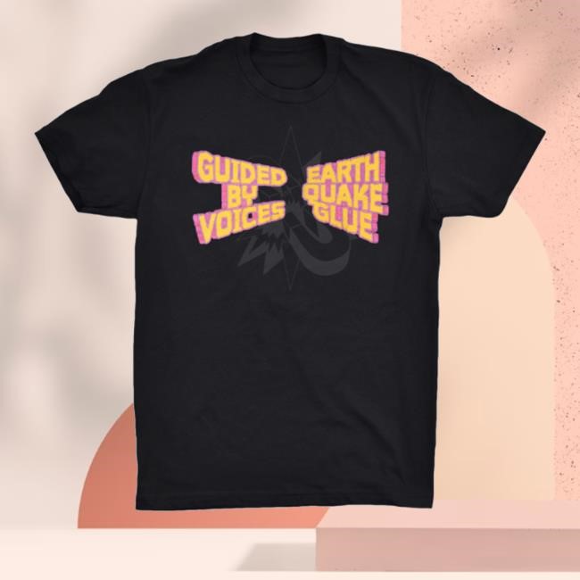 Official Earthquake Glue T, Black T-Shirt