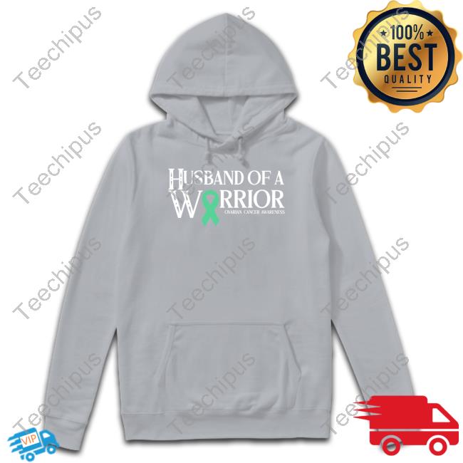 Husband Of A Warrior Ovarian Cancer Awareness T Shirts