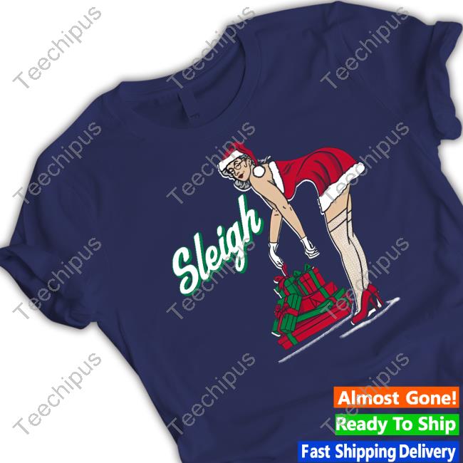 Barstooluofm Sleigh Ugly Santa Girl Tee Shirts