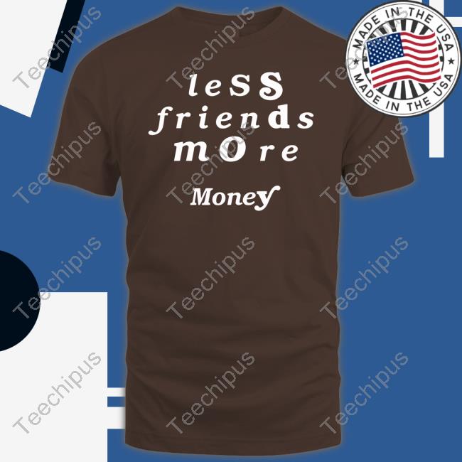 Official Demode Studios Store Less Friends More Money Hoodie