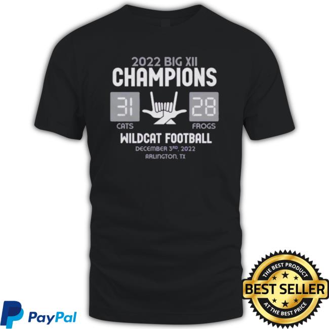 Official Kansas State Wildcats 2022 Big Xii Champions 31 28 Frogs Sweatshirt