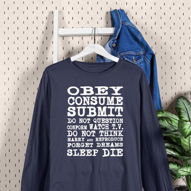 Black Obey Consume Submit Shirt Poorly Translated Shirts