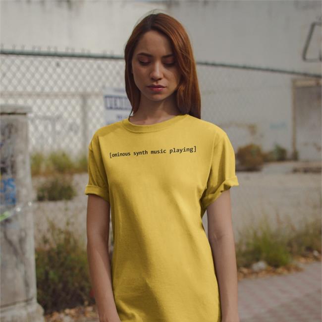 Comfortcharacterapparel Ominous Synth Music Playing Shirt